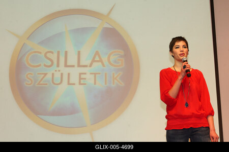 Csillag születik sajtótájékoztató-stock-foto