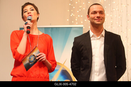 Csillag születik sajtótájékoztató-stock-foto