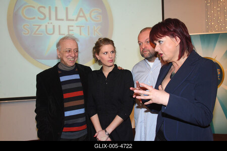 Csillag születik sajtótájékoztató-stock-foto