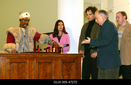 Kempelen Farkas sakkautomatája a Műcsarnokban-stock-foto