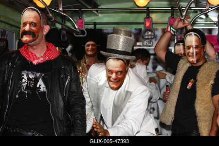 Nagy Ferók a metróban-stock-foto