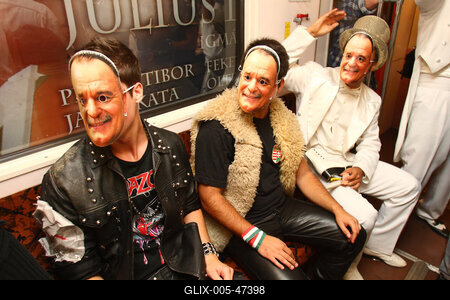 Nagy Ferók a metróban-stock-foto