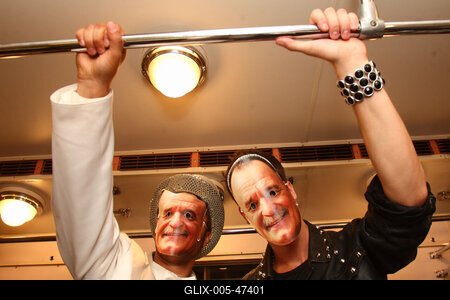 Nagy Ferók a metróban-stock-foto