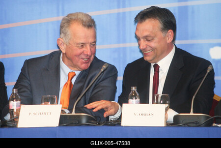 Az Európai Néppárt budapesti gyűlése-stock-foto