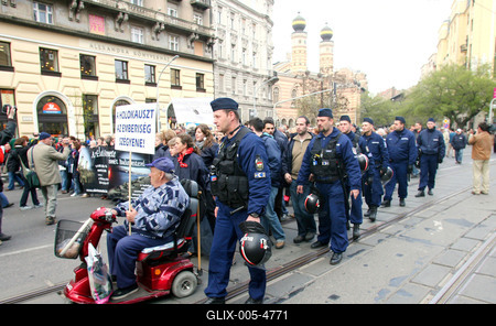 A holokausztra emlékeztek-stock-foto
