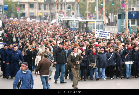 A holokausztra emlékeztek-stock-foto