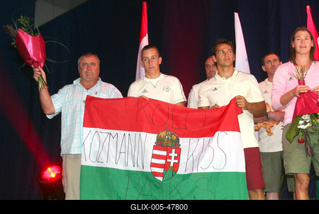 Olimpikonjainkat ünnepelték a SYMA csarnokban-stock-foto