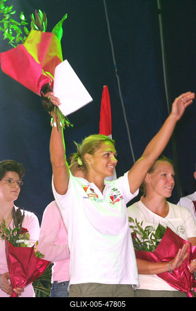 Olimpikonjainkat ünnepelték a SYMA csarnokban-stock-foto