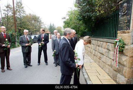 Emlékezés Nagy Imrére-stock-foto