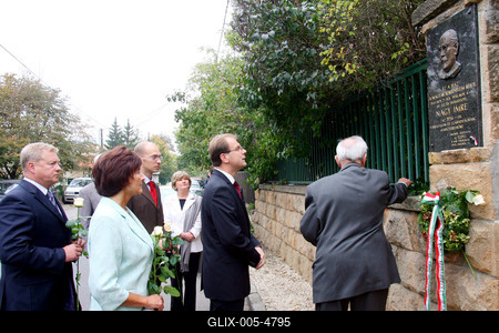 Emlékezés Nagy Imrére-stock-foto