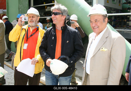 Fúrópajzs keresztelő az Etele téren-stock-foto