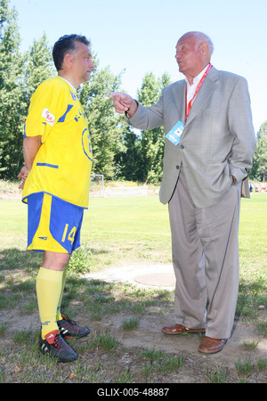 Puskás-Suzuki Kupa labdarúgó mérkőzés-stock-foto