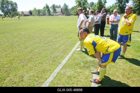 Puskás-Suzuki Kupa labdarúgó mérkőzés-stock-foto