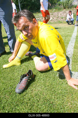 Puskás-Suzuki Kupa labdarúgó mérkőzés-stock-foto