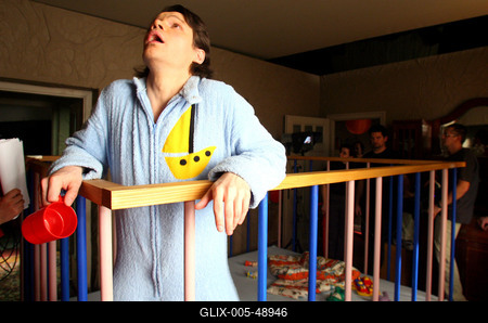 Forgatják a Kire ütött ez a gyerek? című tévéfilmet-stock-foto