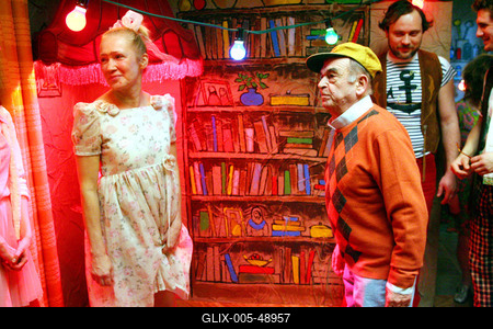 Forgatják a Kire ütött ez a gyerek? című tévéfilmet-stock-foto