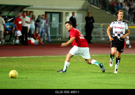 A pilóták nyerték a jótékonysági labdarúgó-mérkőzést-stock-foto