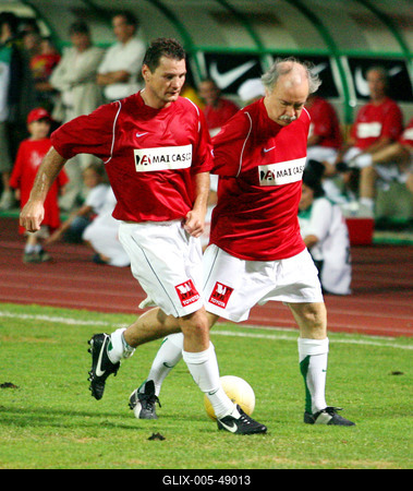 A pilóták nyerték a jótékonysági labdarúgó-mérkőzést-stock-foto