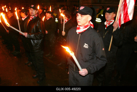 Magyar Gárda demonstrációja-stock-foto