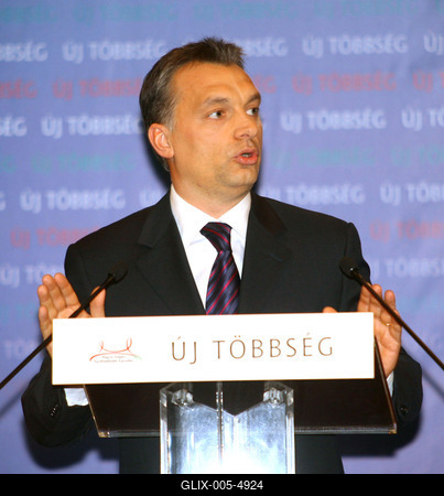 Orbán Viktor évértékelője a Millenárison-stock-foto