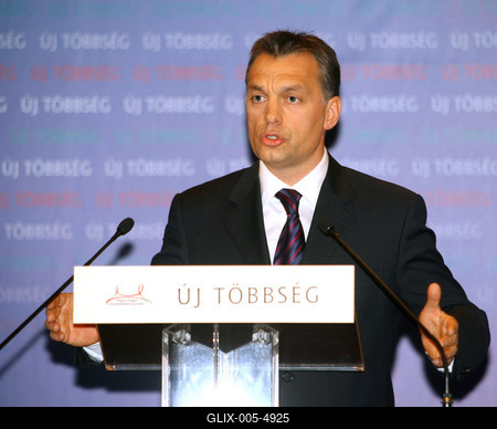 Orbán Viktor évértékelője a Millenárison-stock-foto