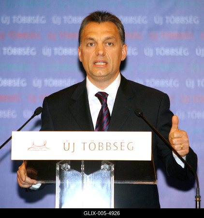 Orbán Viktor évértékelője a Millenárison-stock-foto