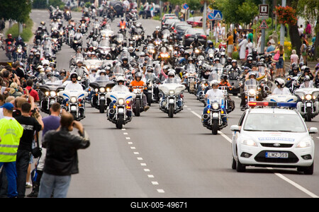 Harley Davidson motoros találkozó-stock-foto