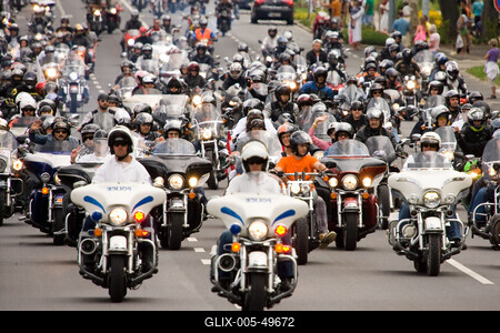 Harley Davidson motoros találkozó-stock-foto