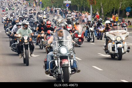 Harley Davidson motoros találkozó-stock-foto