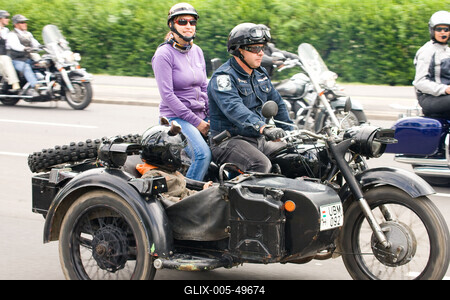 Harley Davidson motoros találkozó-stock-foto