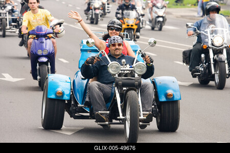 Harley Davidson motoros találkozó-stock-foto