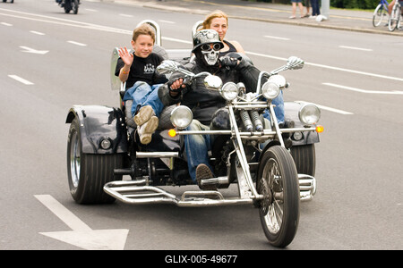 Harley Davidson motoros találkozó-stock-foto