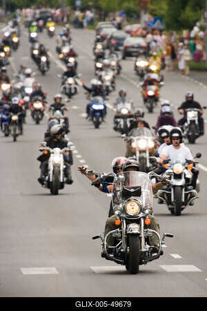 Harley Davidson motoros találkozó-stock-foto