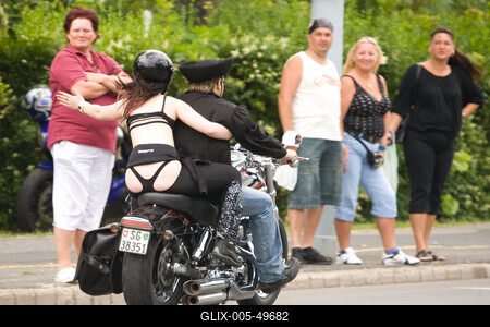 Harley Davidson motoros találkozó-stock-foto