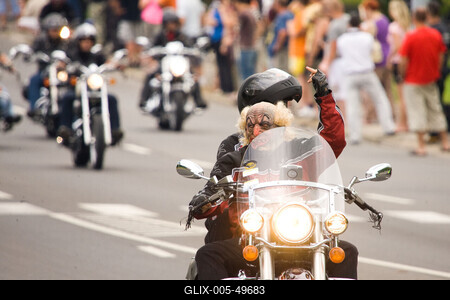 Harley Davidson motoros találkozó-stock-foto
