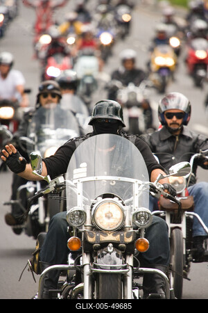 Harley Davidson motoros találkozó-stock-foto