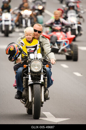 Harley Davidson motoros találkozó-stock-foto