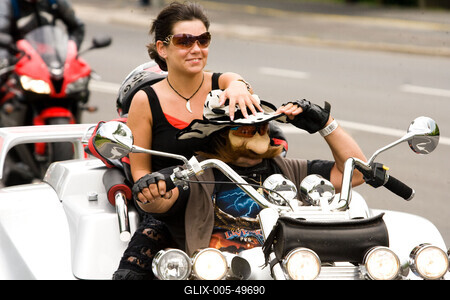 Harley Davidson motoros találkozó-stock-foto