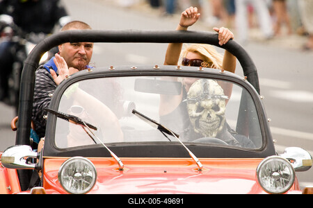 Harley Davidson motoros találkozó-stock-foto