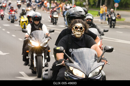 Harley Davidson motoros találkozó-stock-foto