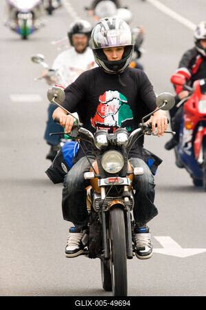 Harley Davidson motoros találkozó-stock-foto