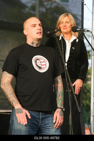 A Jobbik a Deák téren ünnepel-stock-foto