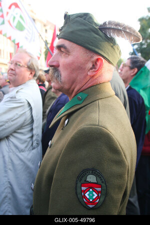 A Jobbik a Deák téren ünnepel-stock-foto
