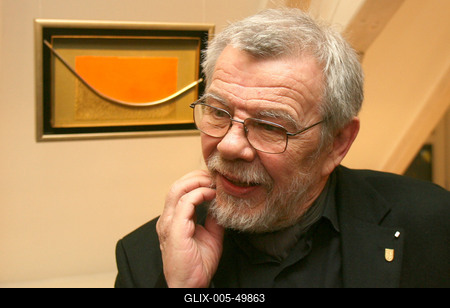 Haraszty kiállítás-stock-foto