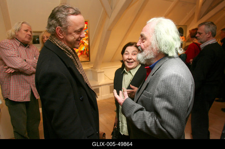 Haraszty kiállítás-stock-foto