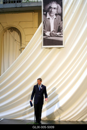 Faludy György emléktábla-stock-foto