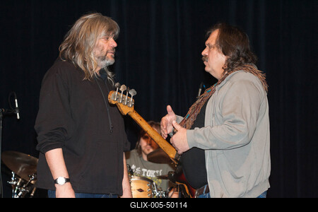 Hobo Blues Band búcsúkoncert - próba Kőbányán-stock-foto