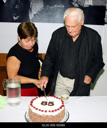 85 éves Jancsó Miklós-stock-foto