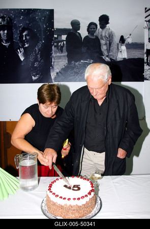 85 éves Jancsó Miklós-stock-foto