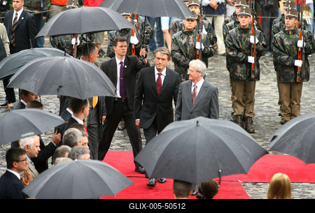 Magyar- ukrán államfői találkozó-stock-foto